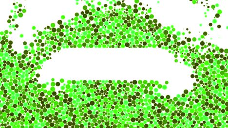 fondo de patrón de círculo verde abstracto