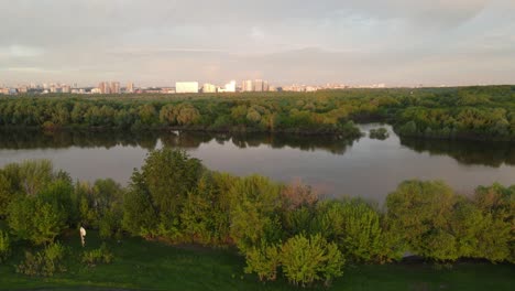 vista aérea del río y el paisaje