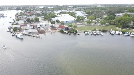 twisting-aerial-view-of-Tarpon-Springs-and-the-sponge-docks-the-area-is-famous-for