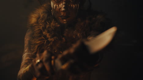 a witch in an old magical hut cast a curse