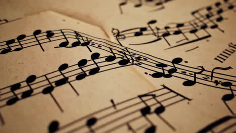notas de música antigua