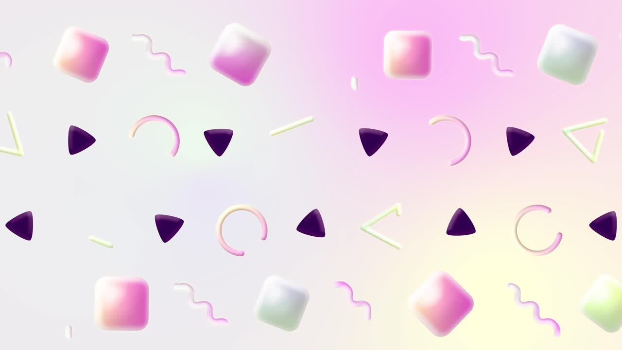 반이는 삼각형 애니메이션 배경