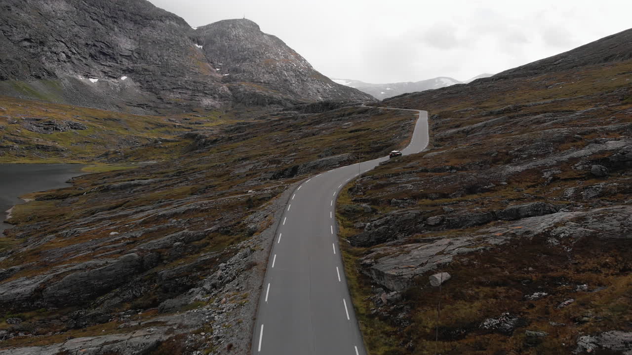 A beautiful scenic road in Norway