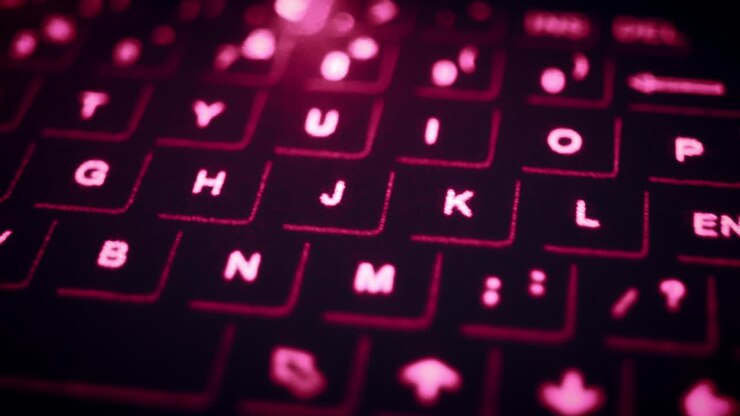 4K Virtual Laser Projection Keyboard, dolly shot