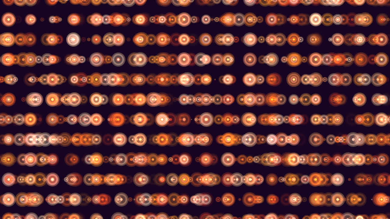 hipnotizante patrón de espiral circular de círculos de diferentes tamaños sobre un fondo negro