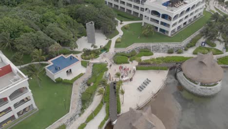 An-Aerial-Drone-shot-of-a-resort-in-mexico