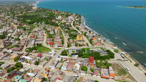 chichiriviche coastal city, beach and blue sea in summer in falcon state, venezuela