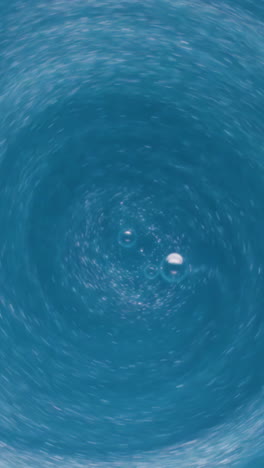 swirling water with bubbles