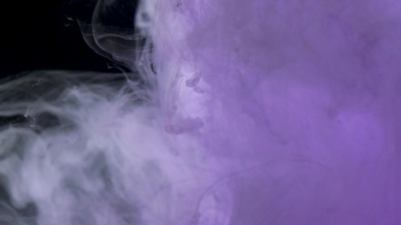 물 속의 다채로운 잉크 페인트 배경, 물 에서 잉크 흐름