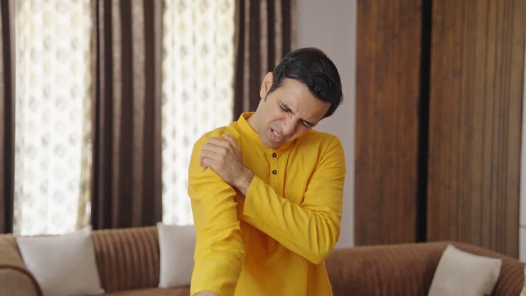 Indian man suffering from Joint pain