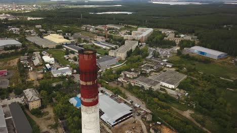 industrial area aerial view