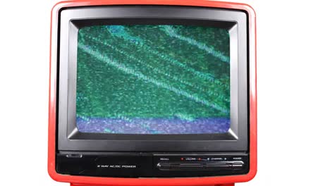 televisor rojo 18