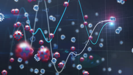 Animation-of-virus-cells-floating-over-data-processing