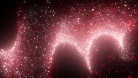 abstract glowing particles background