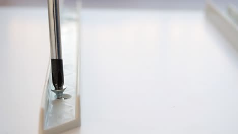 screwdriver and screw