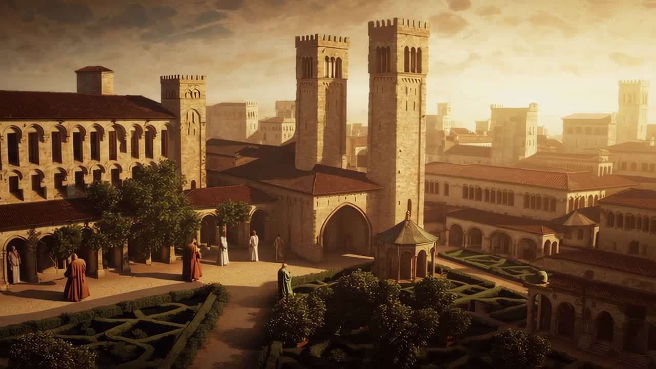 Scientists in a Futuristic High-Tech Lab