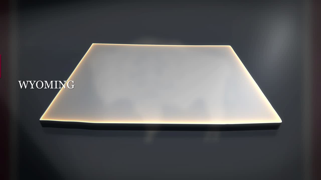 와이오밍의 3d 애니메이션 지도