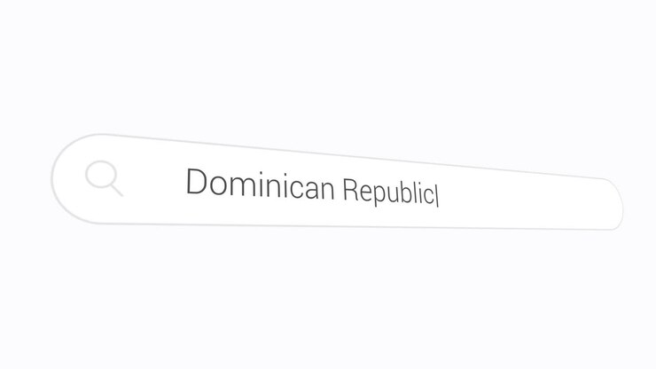Dominican Republic In The Search Engine - Close Up