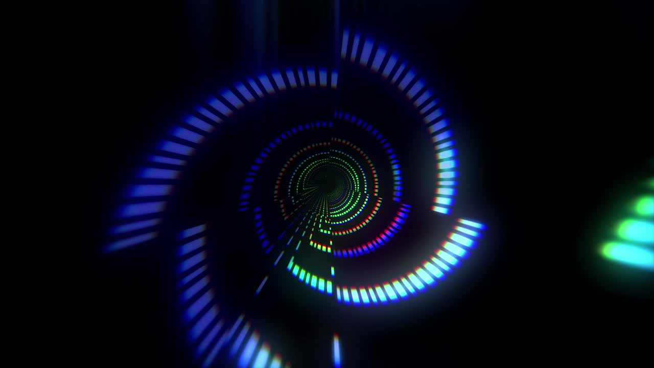 vj tunnel astratto creativo