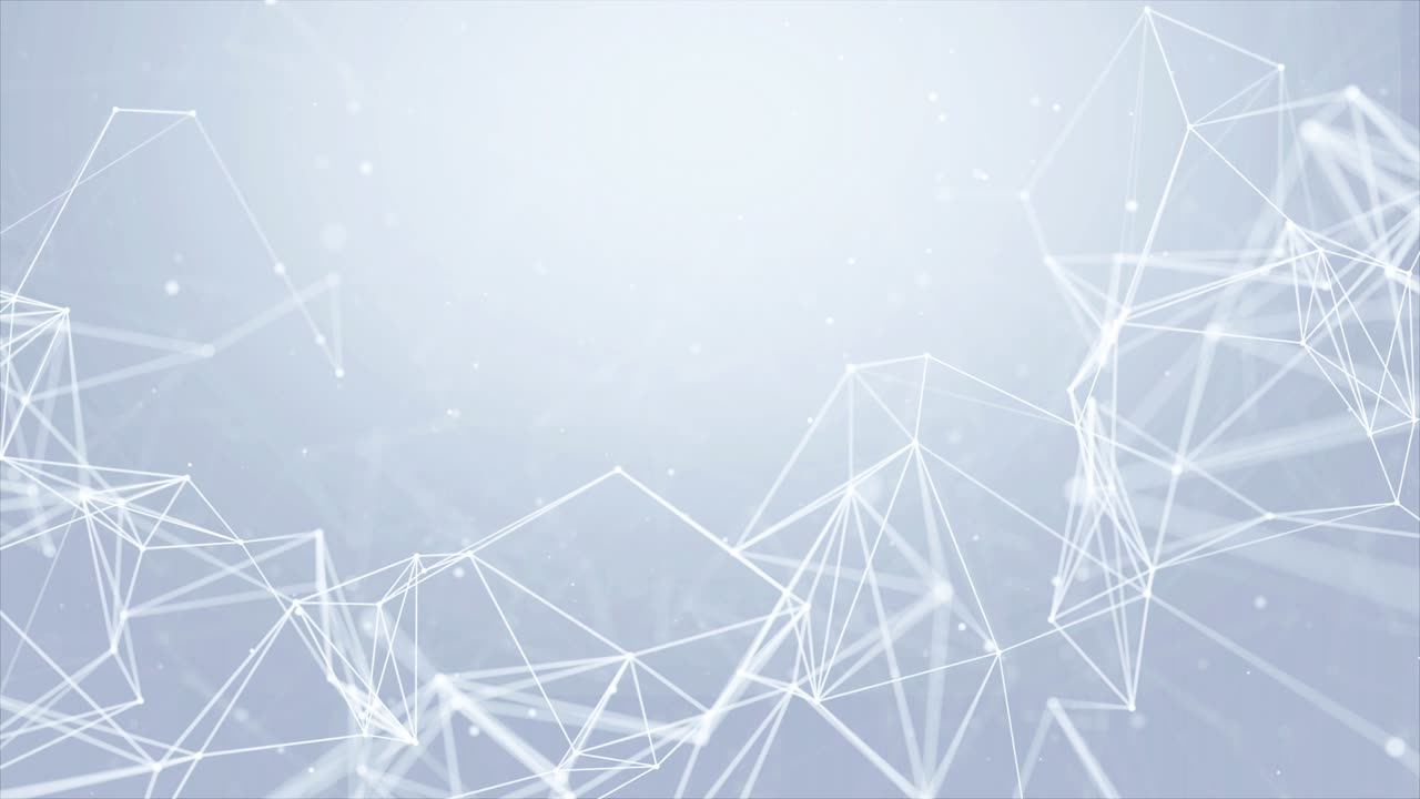 Abstract digital Technology connection dots and lines Loop background.