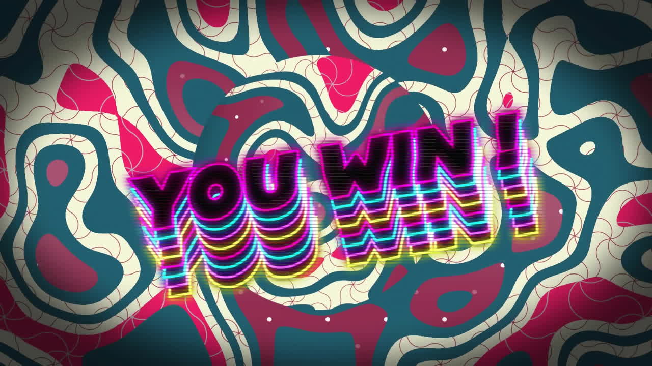 패턴 배경 위에 텍스트를 이기는 애니메이션