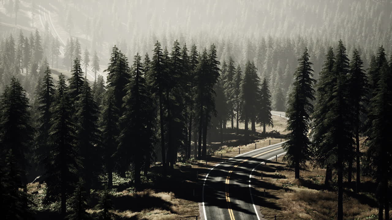 스위스 알프스 의 패스 를 가로질러 가는 옛 도로 의 공중 전망