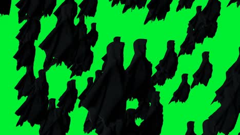 el misterio del miedo a la animación de fantasmas. la sudadera dinámica. el aislamiento. la animación realista de pantalla verde 4k.