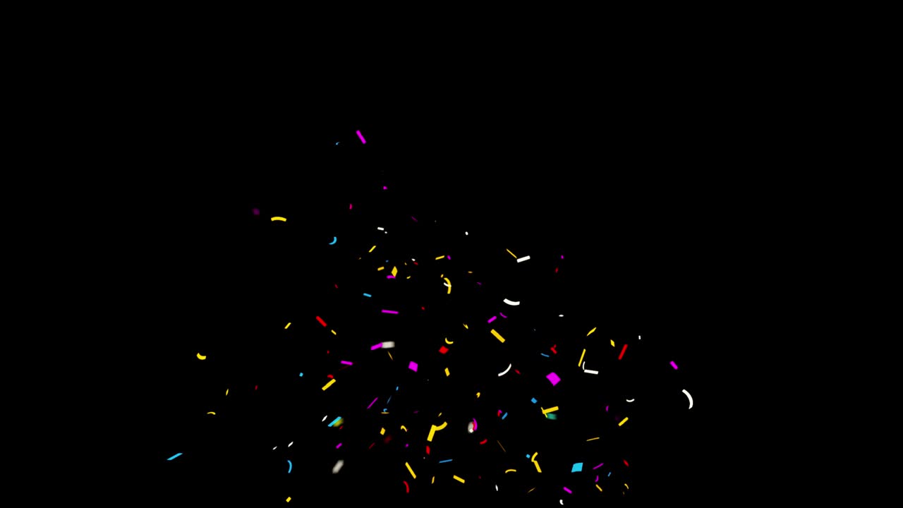 Confetti Party Popper Explosions Animation