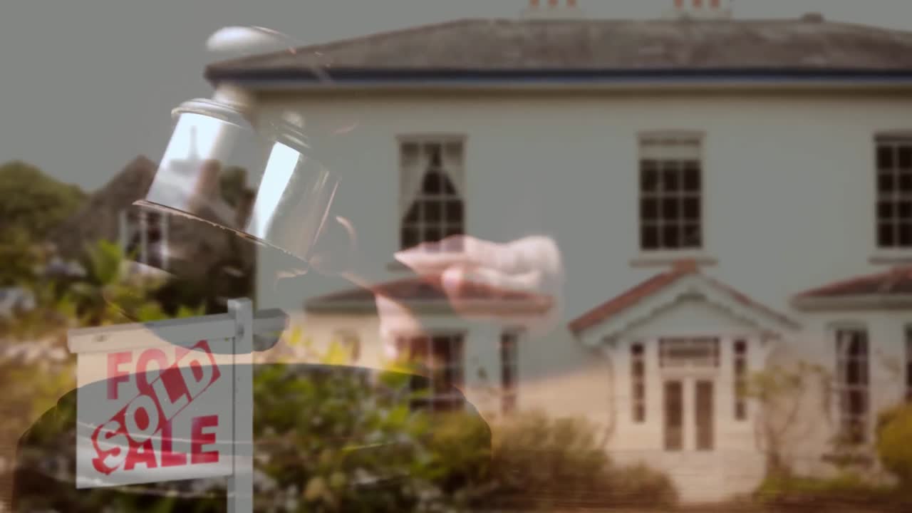 animación digital de la casa para la venta 4k