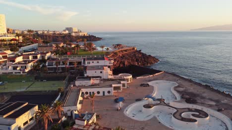 Exotic-Touristy-Los-Gigantes-Resort-Town-Santiago-Del-Teide-Spain