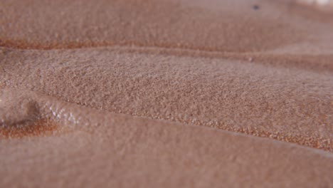 close-up of chocolate ice cream texture