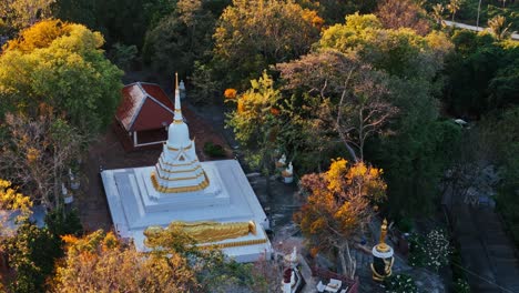 white temple on the top of the hill