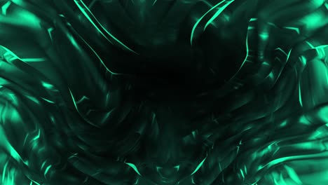 4k trendy marble green blue seamless looped animated background. Abstract deep dark emerald turquoise wavy banner.