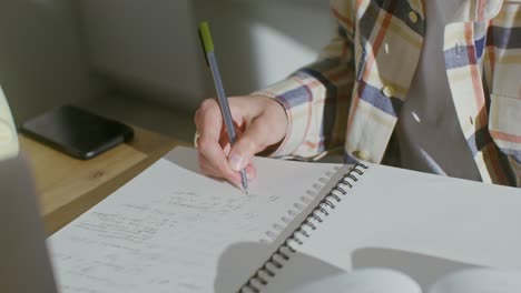 person taking notes