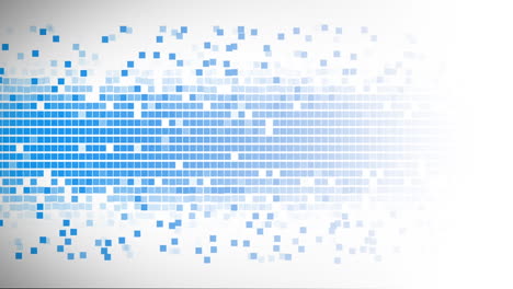 animación de cuadrados azules sobre fondo blanco