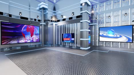 3D 가상 TV 스튜디오 뉴스