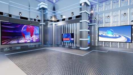 3d virtual tv studio news