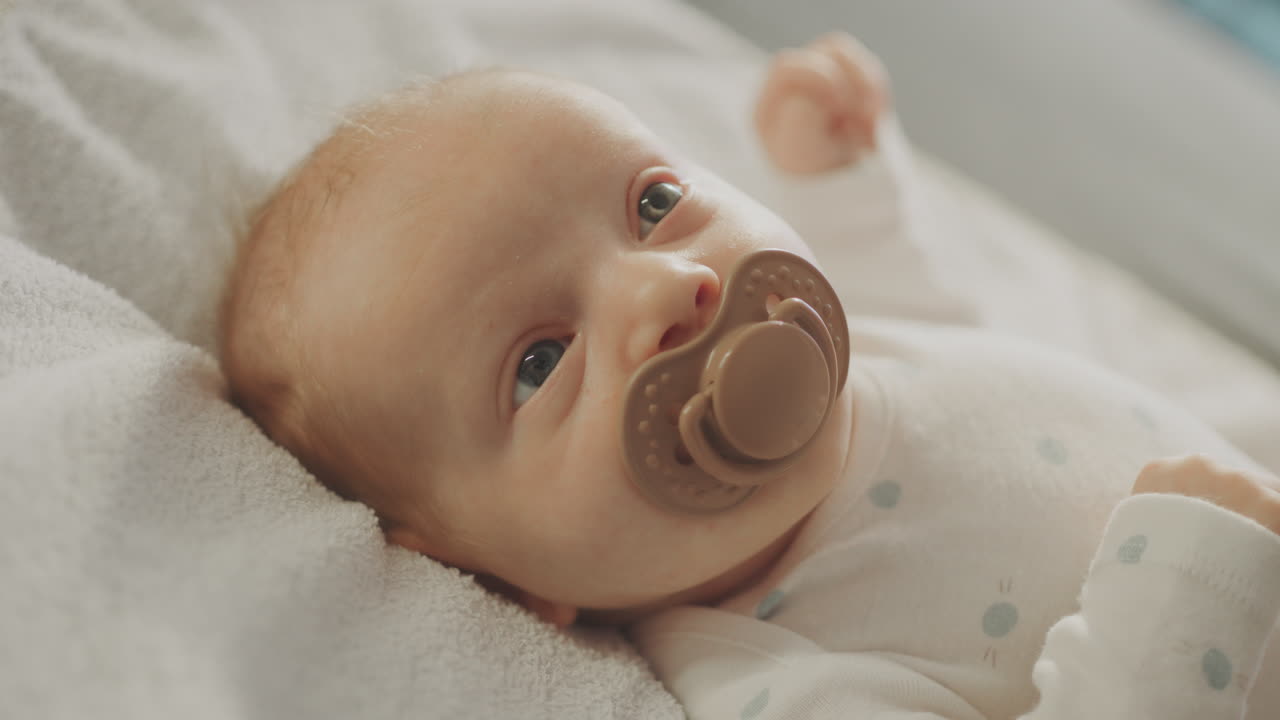 Baby with pacifier