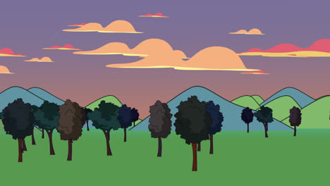 Cartoon-animation-background-with-forest-and-montaña-3