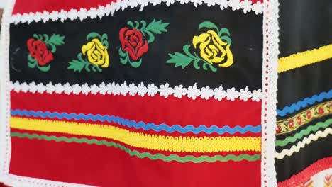 Colourful-embroidery-pattern-Bulgarian-traditonal-folk-dress-close-up