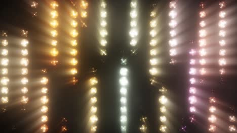 colorful stage lights display