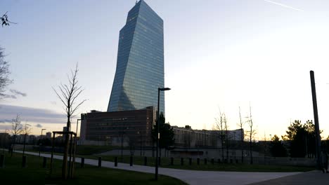 edificio del banco central europeo en frankfurt