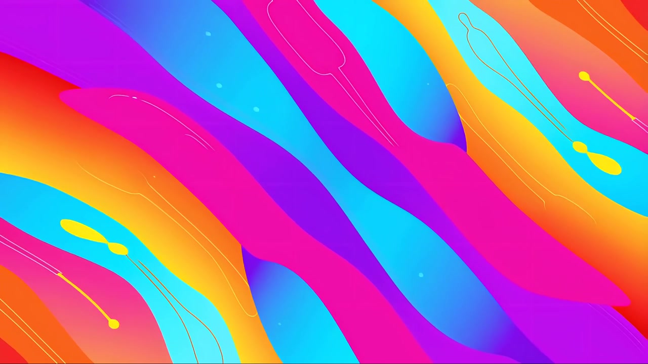 Fondo abstracto colorido en movimiento 4K