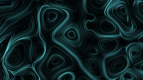patrón dinámico de ondas negras y azules en un fondo contrastante