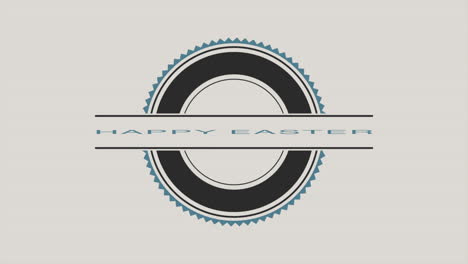 Happy-Easter-and-retro-circles-on-white-gradient