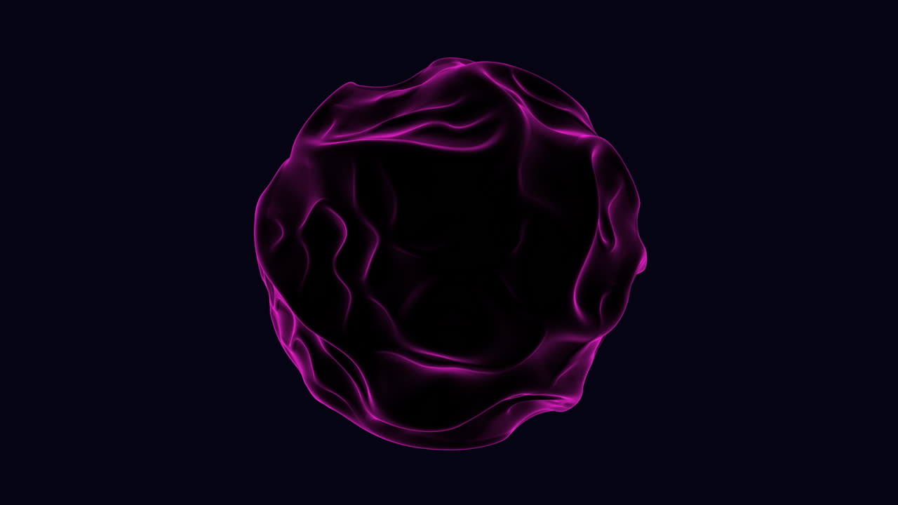 hipnotizante representación en 3d de un agujero negro púrpura y negro giratorio