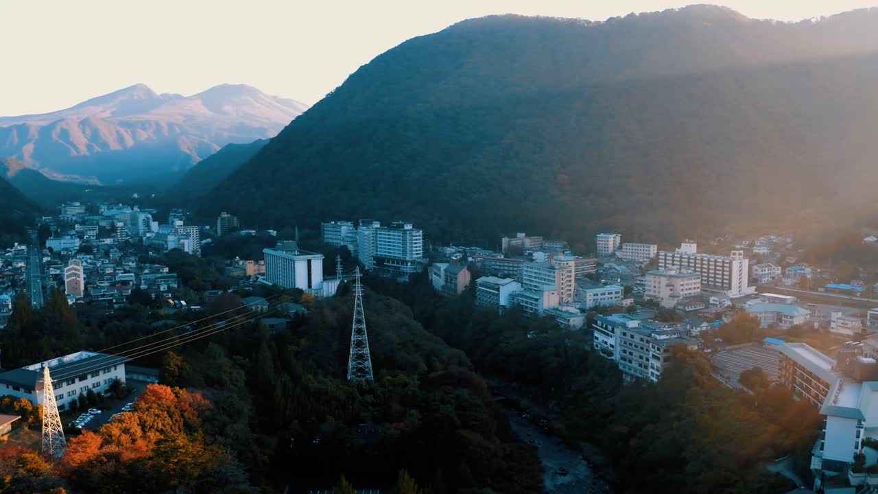 도시 의 아름다운 공중 풍경