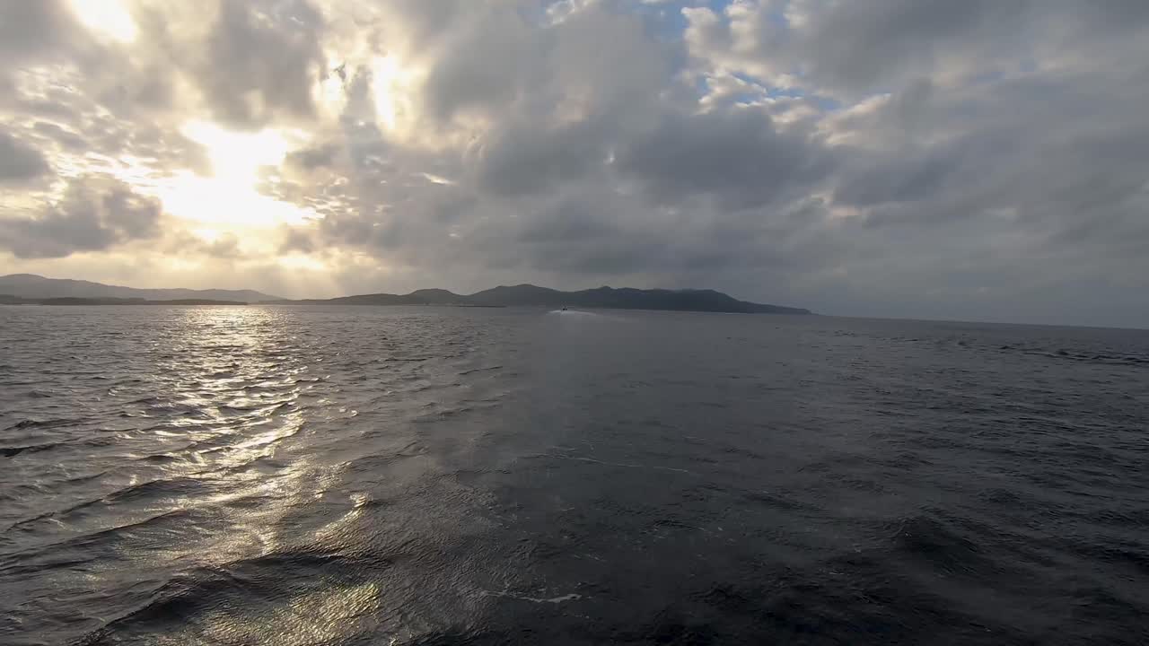 POV Time Lapse dalla prua della barca