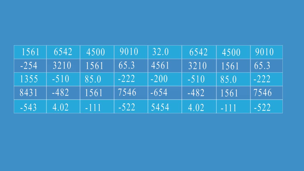 animación del procesamiento de datos contra un fondo azul con espacio de copia