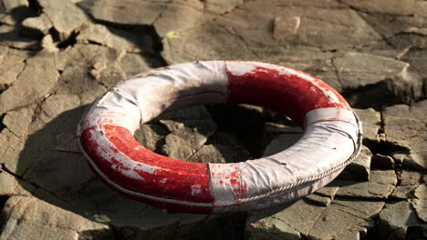 very-old-abandoned-Grungy-Lifebuoy